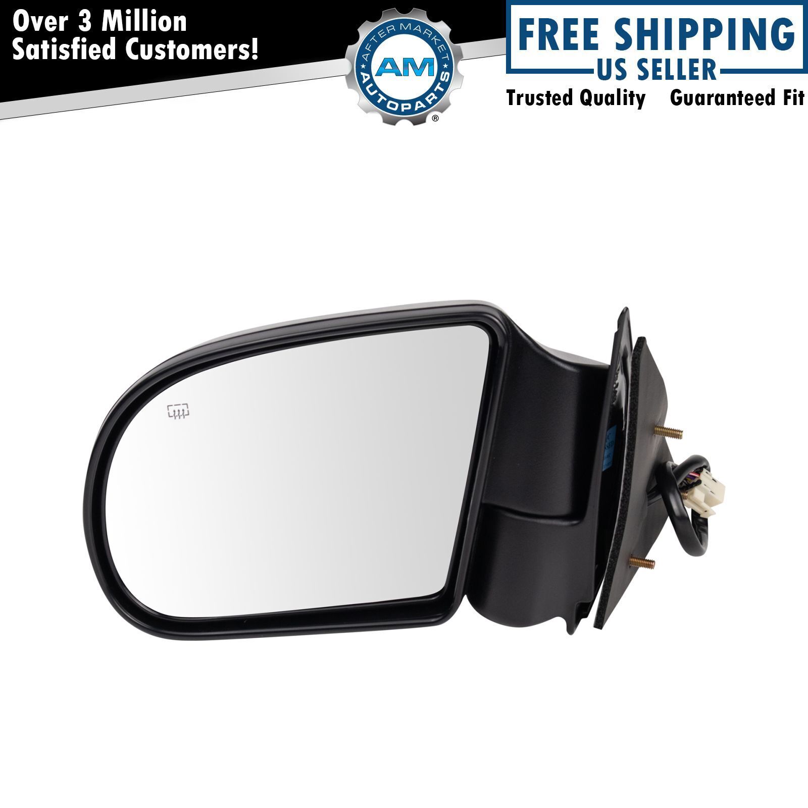 Power Heated Mirror Driver Side Left LH for Blazer S10 Pickup Jimmy S-15 Sonoma