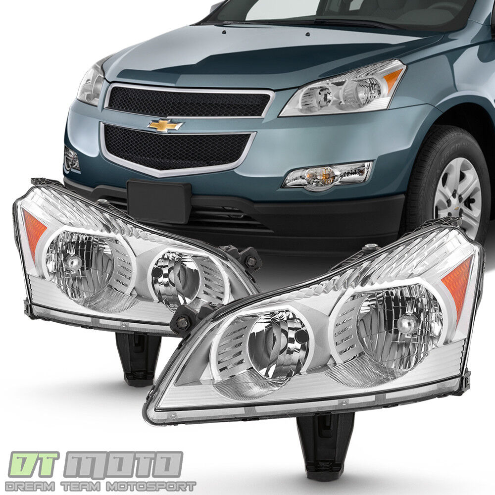 2009 2010 2011 2012 Chevy Traverse LS & LT Model Headlights Headlamps Left+Right