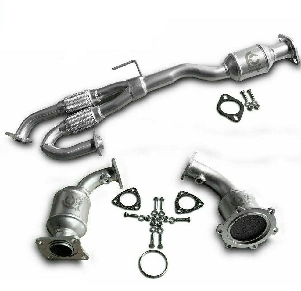 All 3 Catalytic Converter Set For 2002 2003 2004 Nissan Altima 3.5L Direct Fit