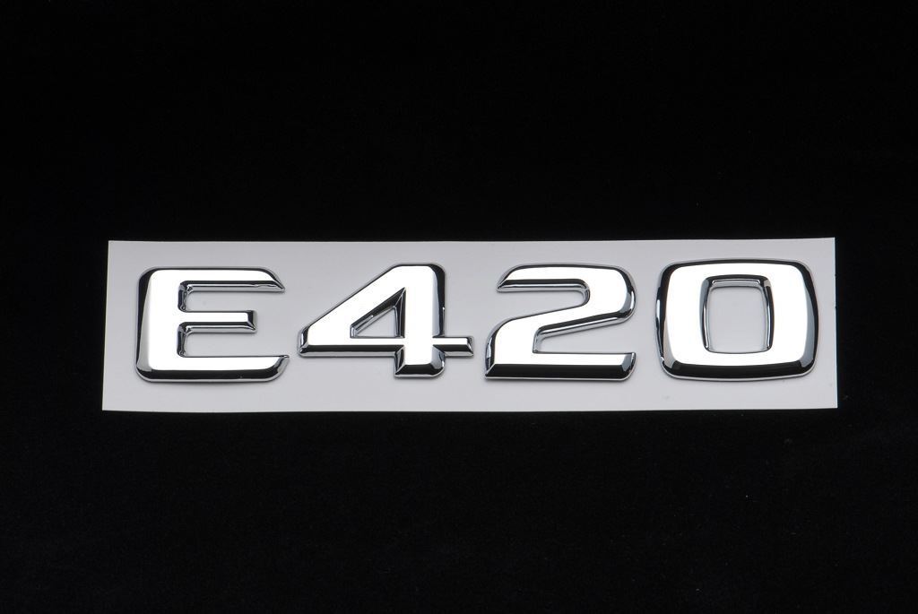 Trunk Rear Emblem Badge Chrome Letter E 420 fits Mercedes Benz W211 E-CLASS E420