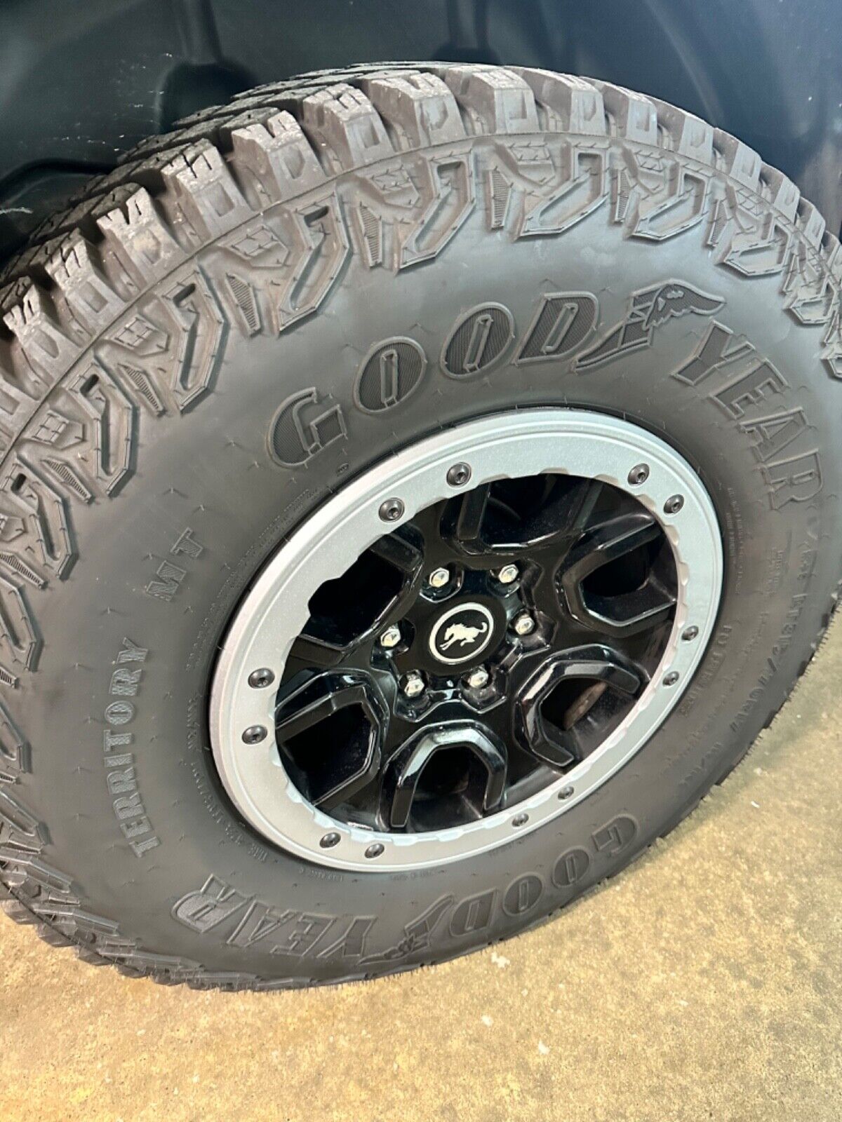2023 Ford Bronco 17” Sasquatch OEM Beadlock Wheels and Tires