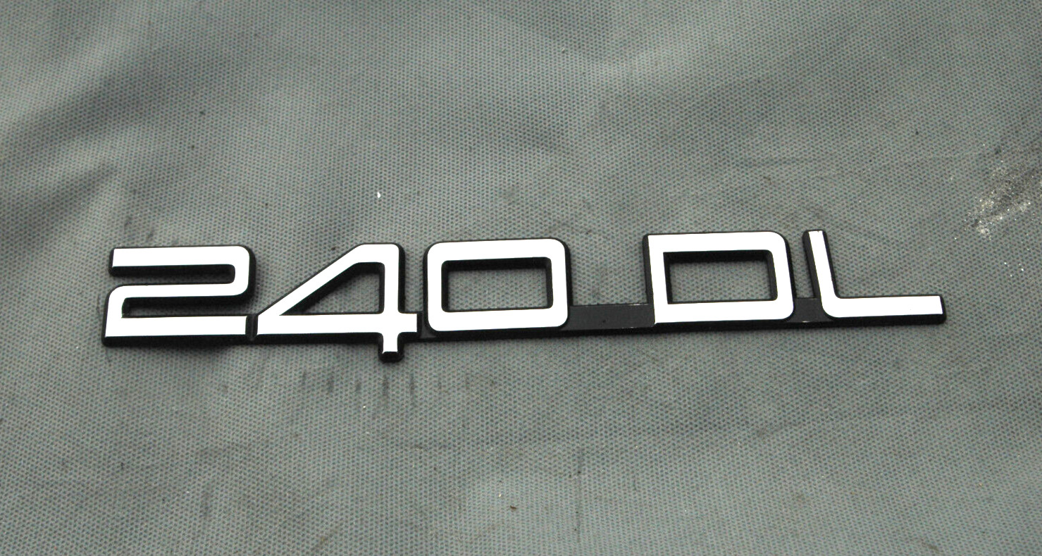 1986-1992 Volvo 240 DL Trunk Emblem (240DL)   Oem #240