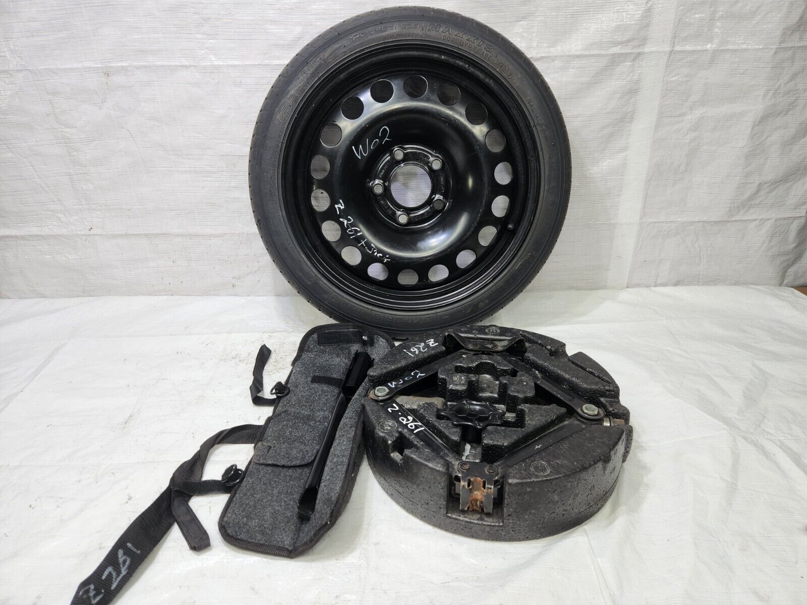 2017 Buick Verano Spare Tire Wheel Rim with Jack Tool Kit OEM T115/70R16