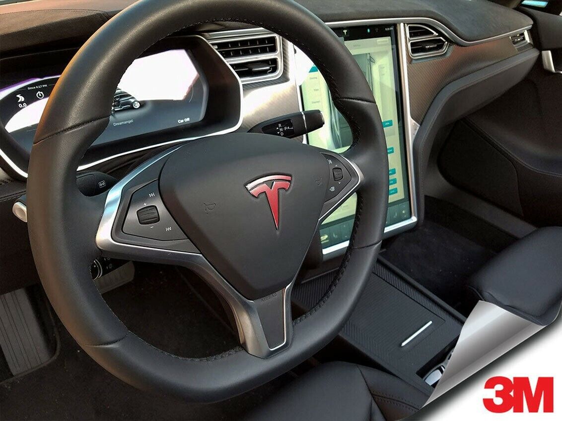 Tesla Model S/X Steering Wheel 2-Pack Emblem \