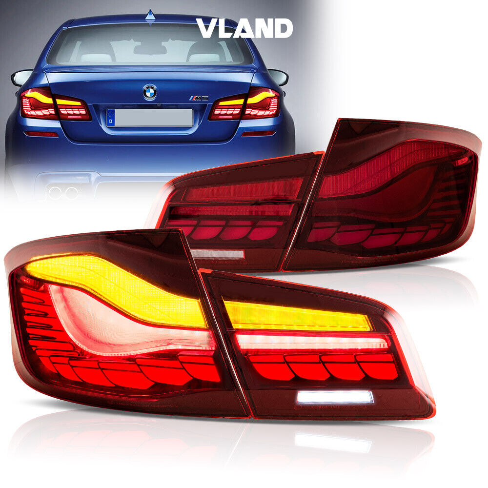 VLAND Full OLED Tail Lights For 2011-2017 BMW5 F10 F18 M5 w/Start-up Animation