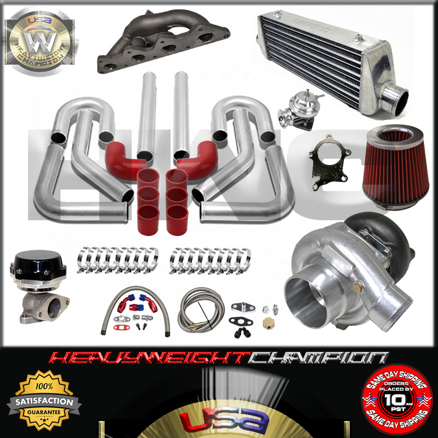 Turbo Kit T3/T4 for 00-05 Eclipse RS GS 4G64 Galant 2.4 IC PK WG BOV Manifold RD