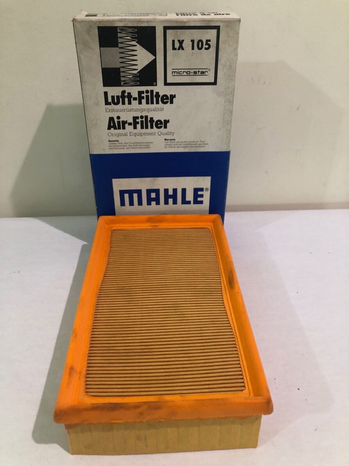 Mahle LX105 Air Filter Fits BMW 318i 318is 325 325e 325i 525i 750iL 850Ci 850i