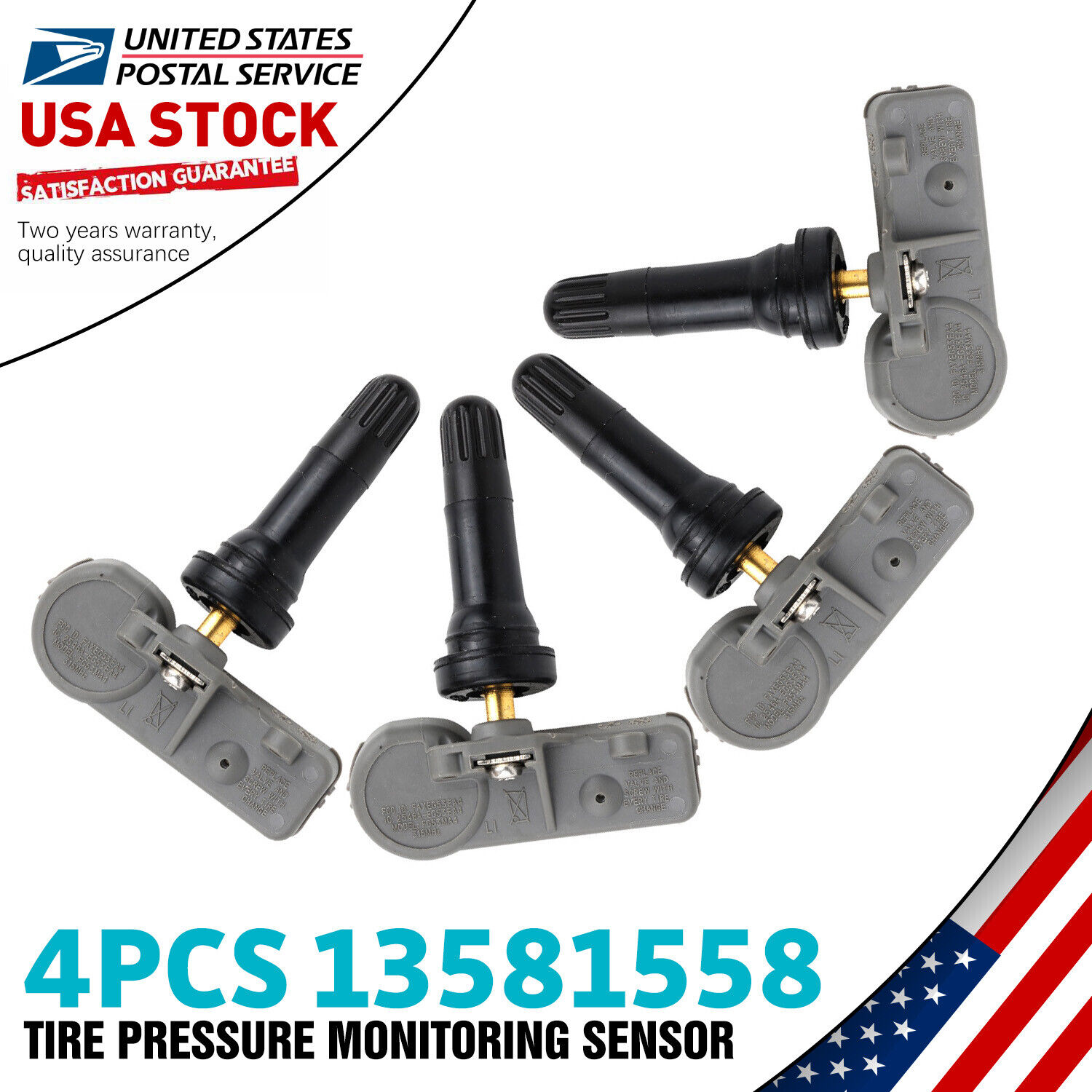 For 2012-2017 Buick Verano Tire Pressure Monitoring Sensors OE 13581558 4PCS NEW