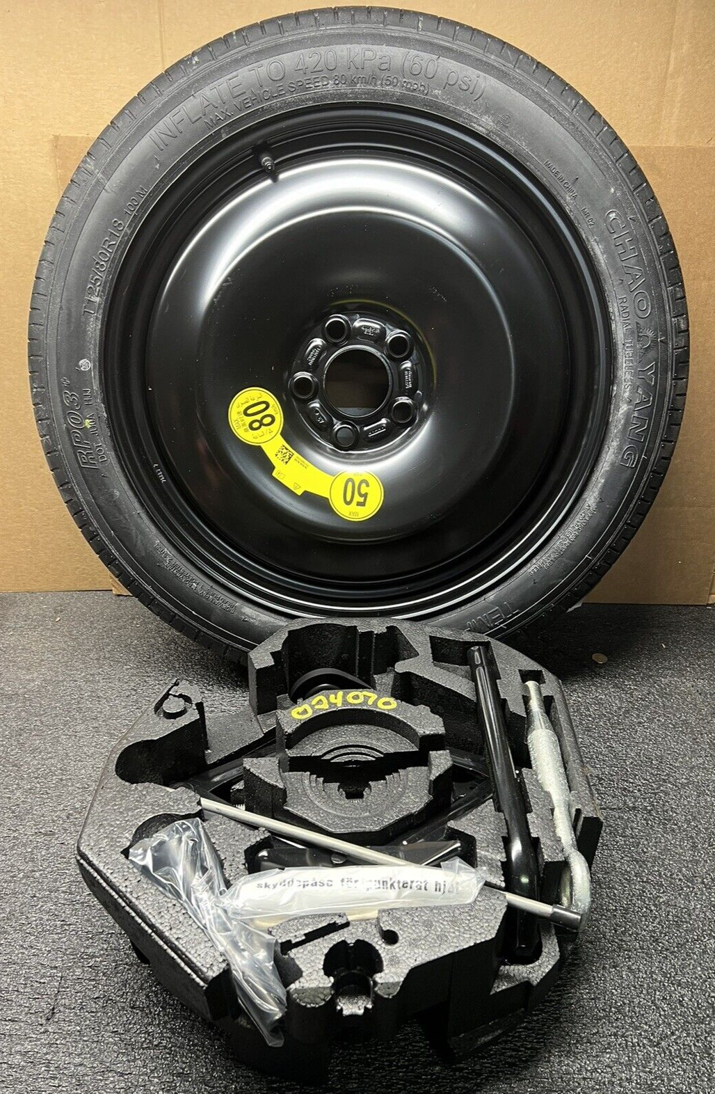 2018-2020 Volvo S90 V90 XC90 Spare Tire with jackit