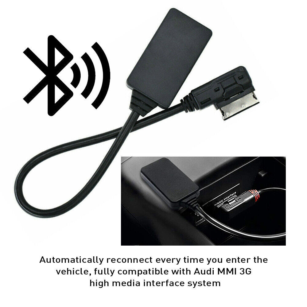 For Audi A3 A4 A5 Q7 AMI MMI Bluetooth Music Interface AUX Audio Cable Adapter