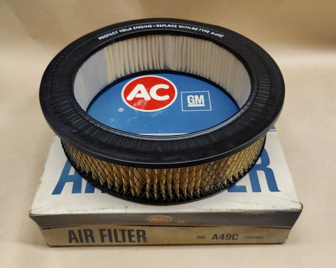 1967 Plymouth Belvedere II NOS OEM Air Filter AC #: A49C 1553105
