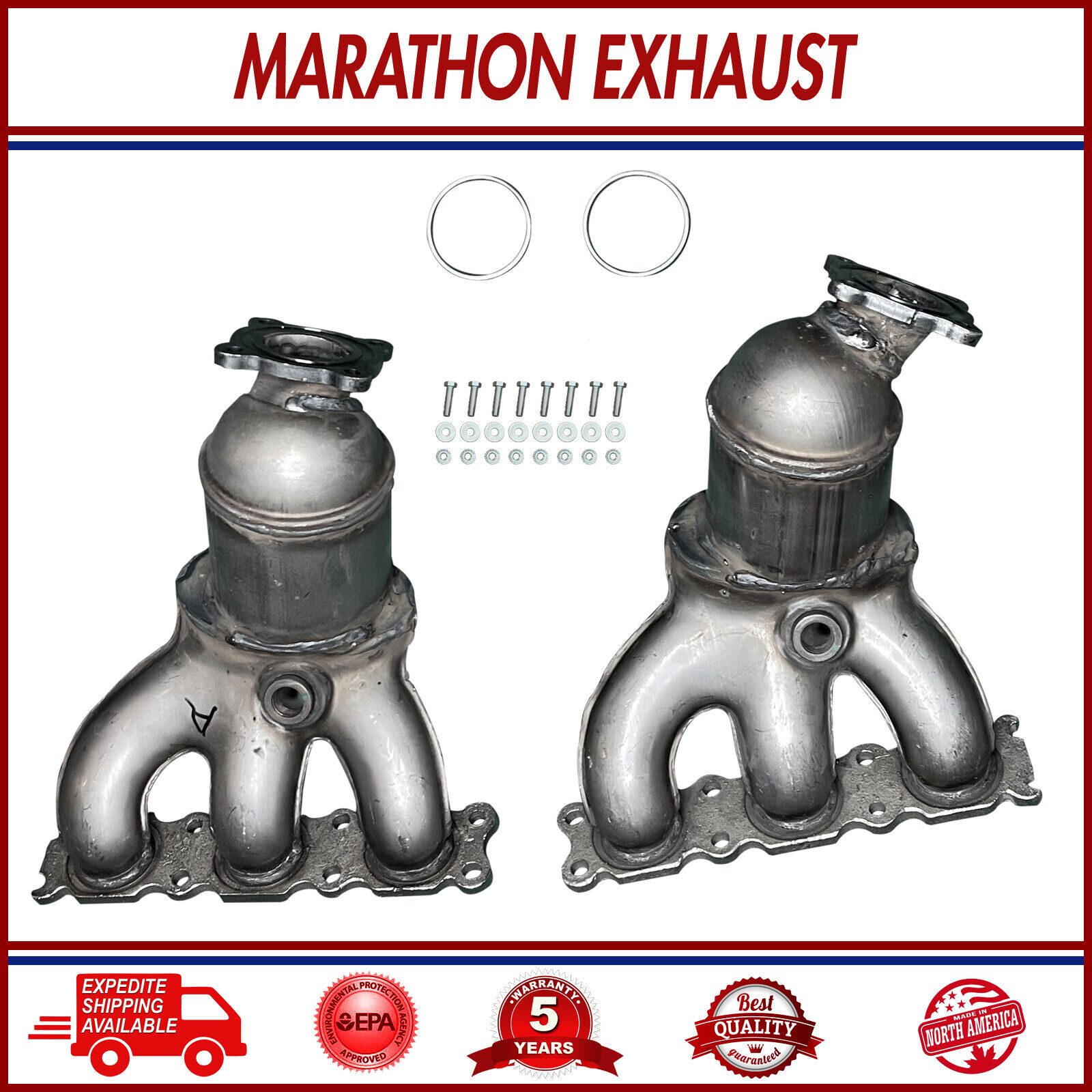 Catalytic Converter Set for 2007-2010 Volvo XC90 3.2L Left + Right Manifold