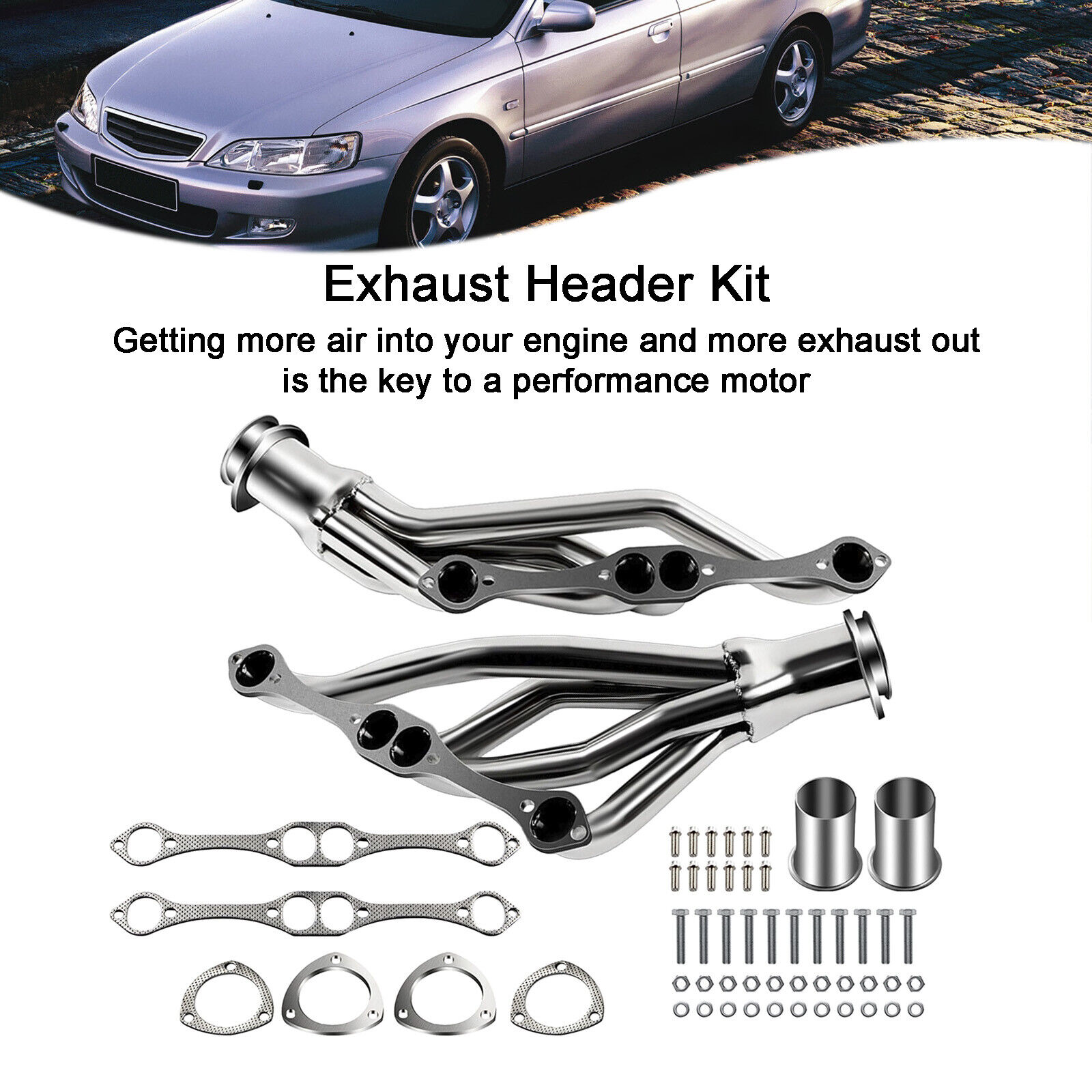 Shorty Exhaust Header Kit For Honda Accord 98-02 & Chevy Camaro Pontiac Firebird
