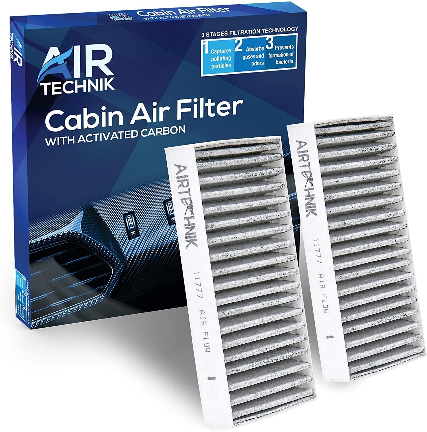 AirTechnik CF11777 Cabin Air Filter w/Activated Carbon | Fits Jeep Wrangler...