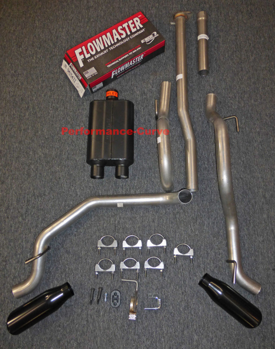 13 - 15 Toyota Tacoma CatBack Dual Exhaust Side Exit - w/ Flowmaster Super 44
