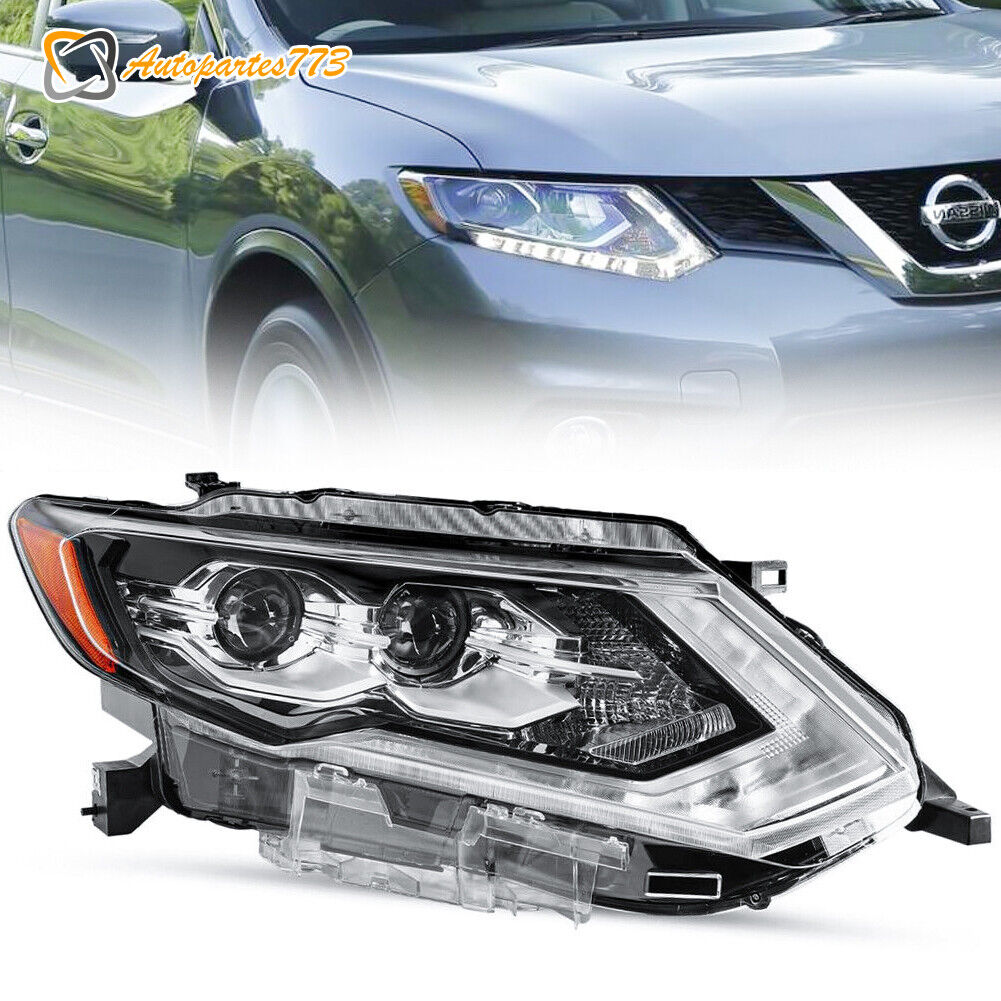 For 2017-2020 Nissan Rogue SL SL Hybrid LED DRL Passenger RH Headlights Headlamp