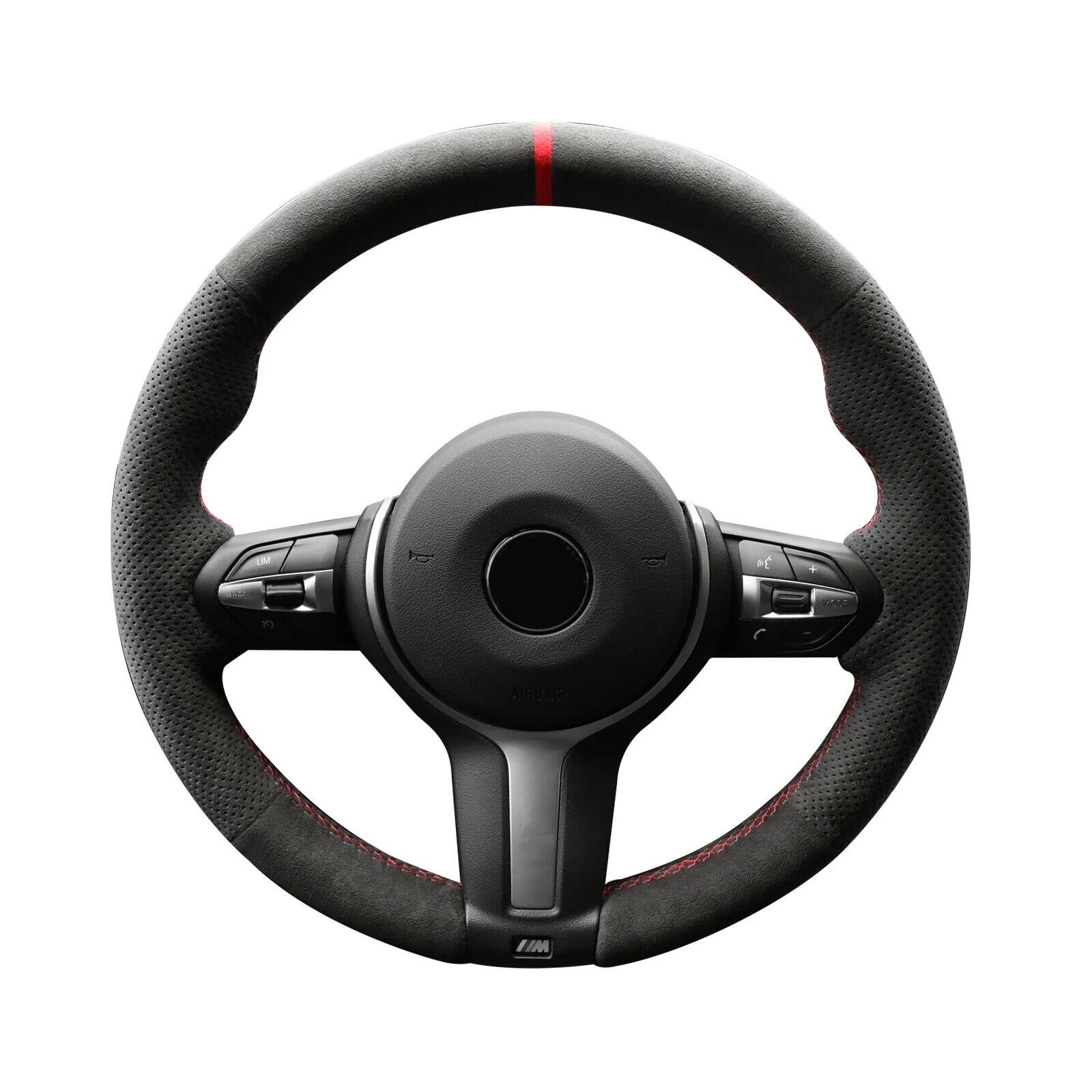 Hand Sewing Alcantara Steering Wheel Cover for BMW X3 X4 X5 X6 F16 F20 F21 140I