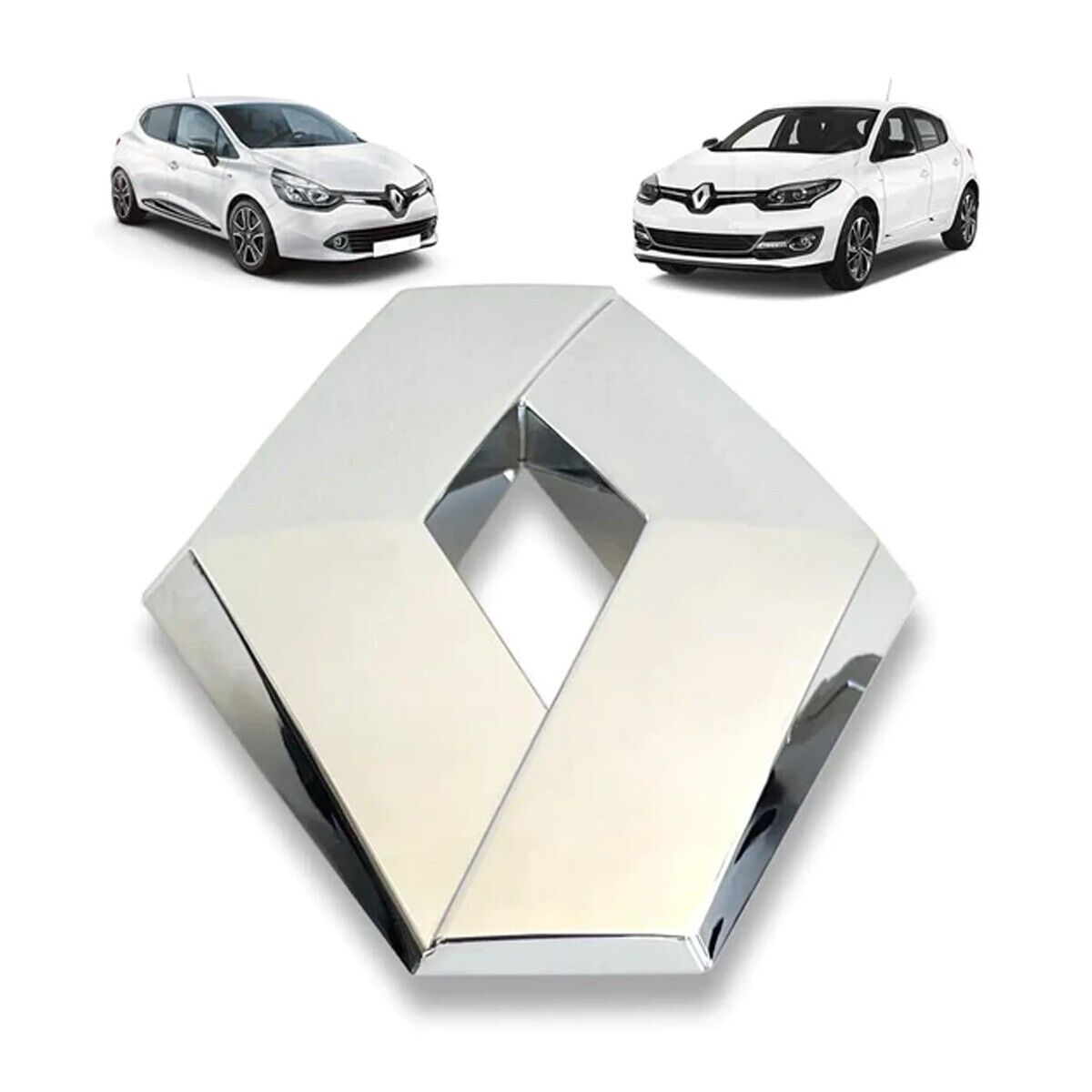 Renault Clio 4 IV Megane 3 Chrome Front Grille Bumper Diamond Badge 628909470R