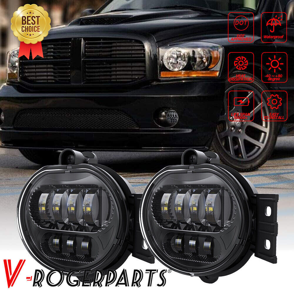 LED Fog Lights Fit  For Dodge Ram 1500 02-08 / Ram 2500 3500 03-09 Pickup Truck
