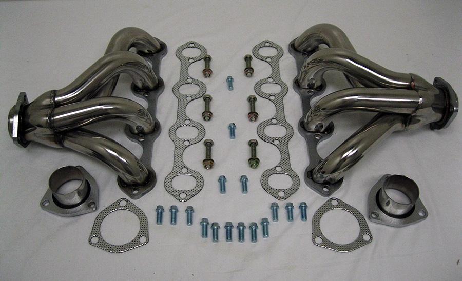 Small Block Ford 289 302 351W Tight Fit Stainless Steel Hugger Headers SBF NEW