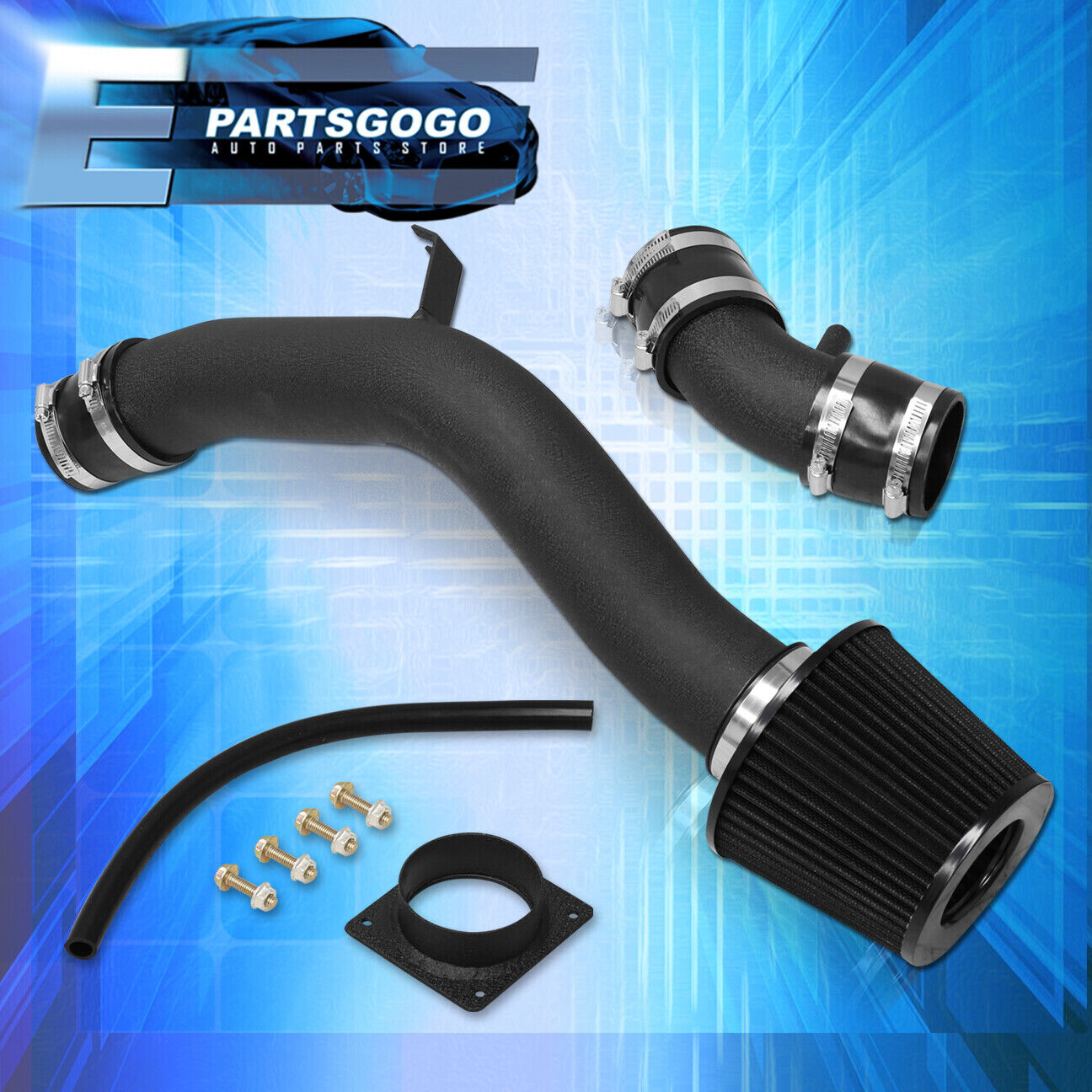 For 02-06 Nissan Altima 2.5L L4 L31 Cold Air Intake Induction Pipe System Black