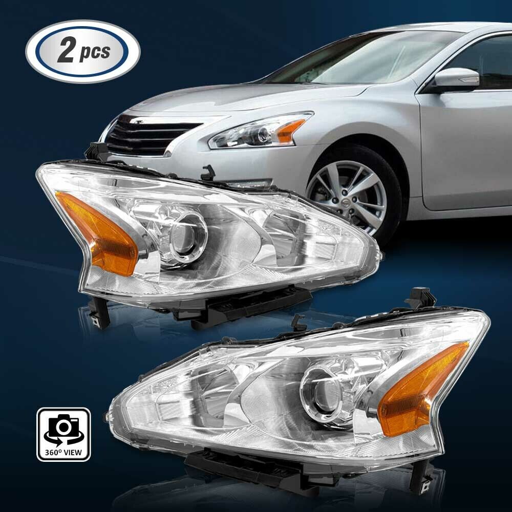 Headlights for 2013-2015 Nissan Altima Headlamp Replacement Left and Right