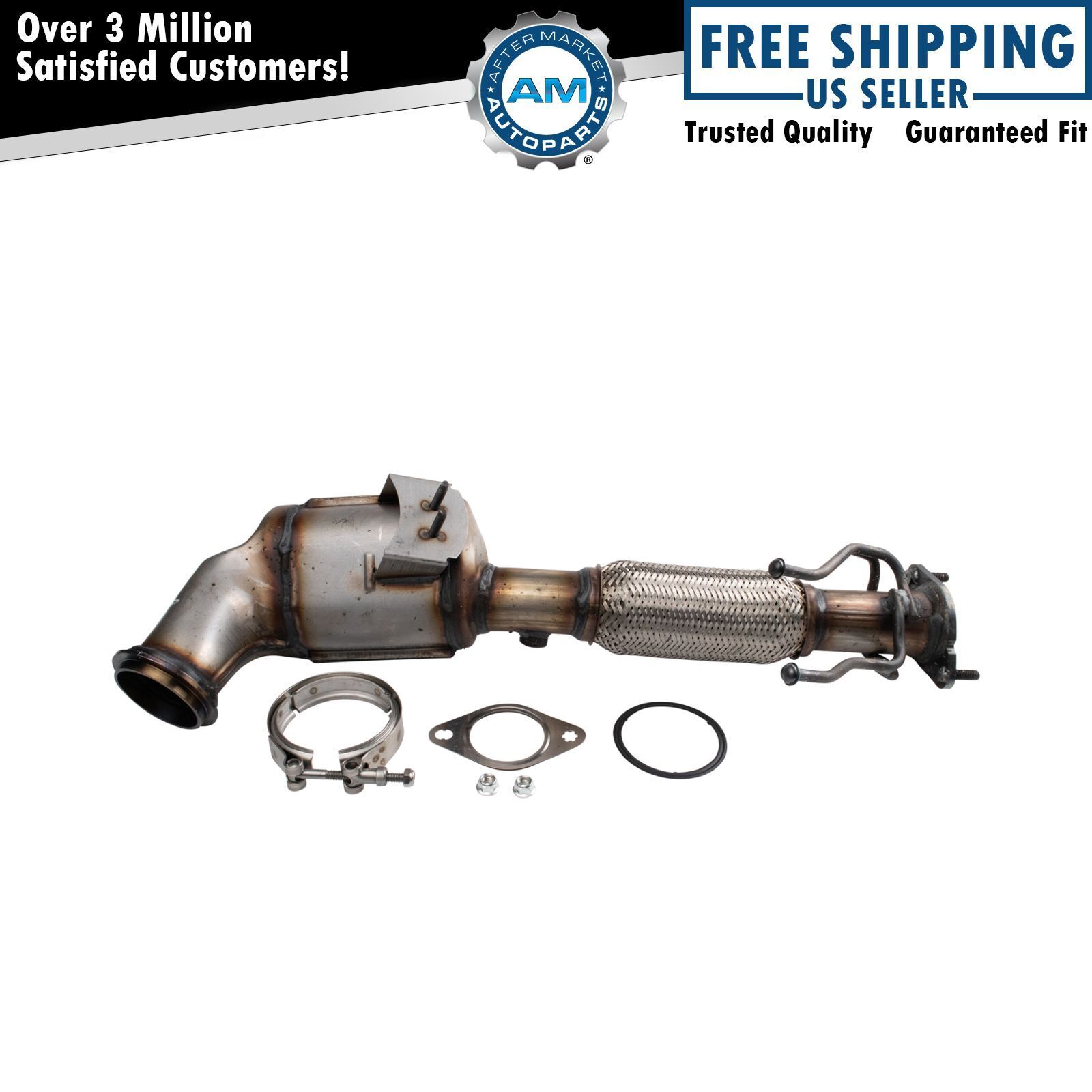Exhaust Catalytic Converter Assembly w/ Clamp & Gaskets for Ford Fusion 2.0L