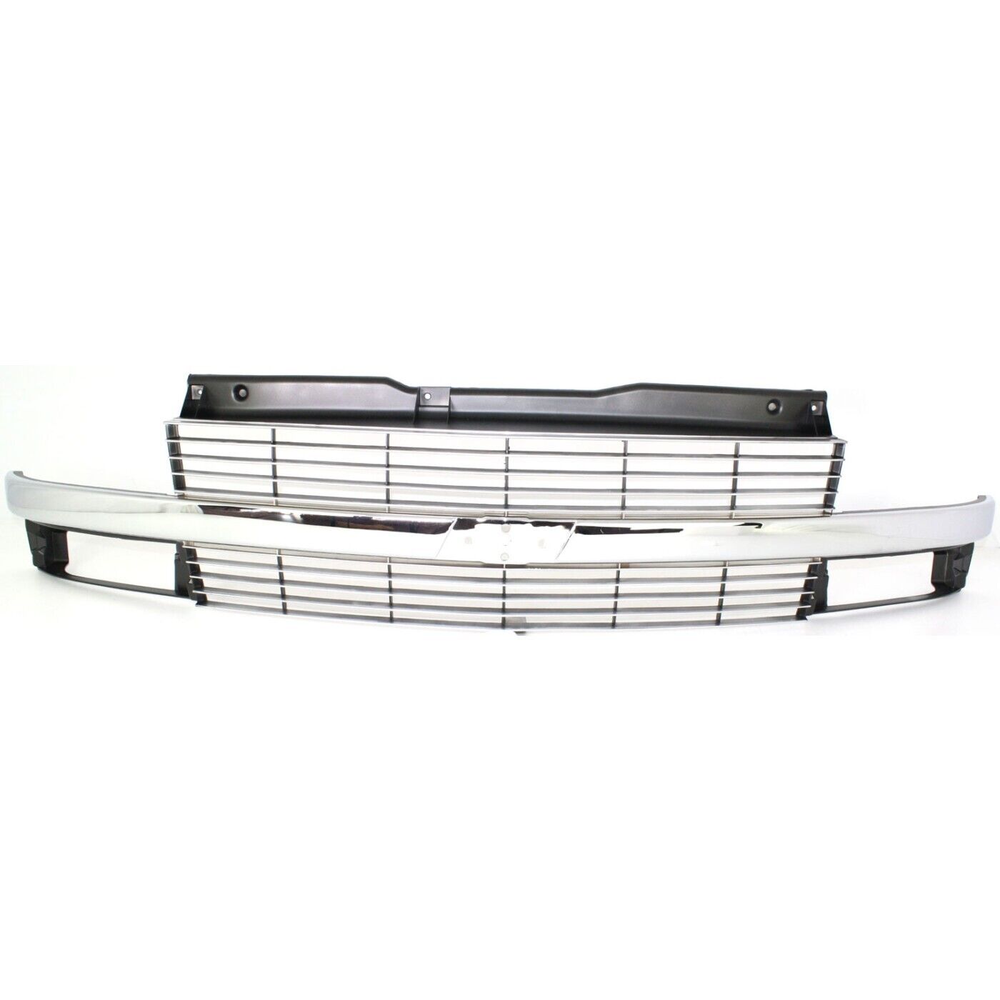 Grille 95-25 For Chevy Astro Silver w/Chrome Center Bar w/Composite Headlight