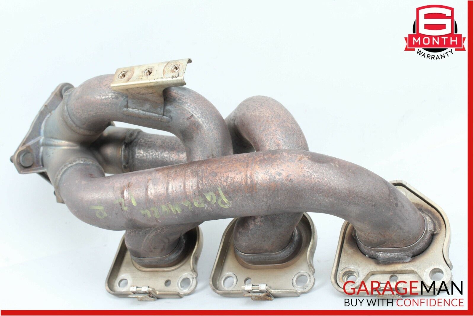 11-13 Porsche Panamera 970 3.6L Left Side Exhaust Manifold Header Pipe Assembly