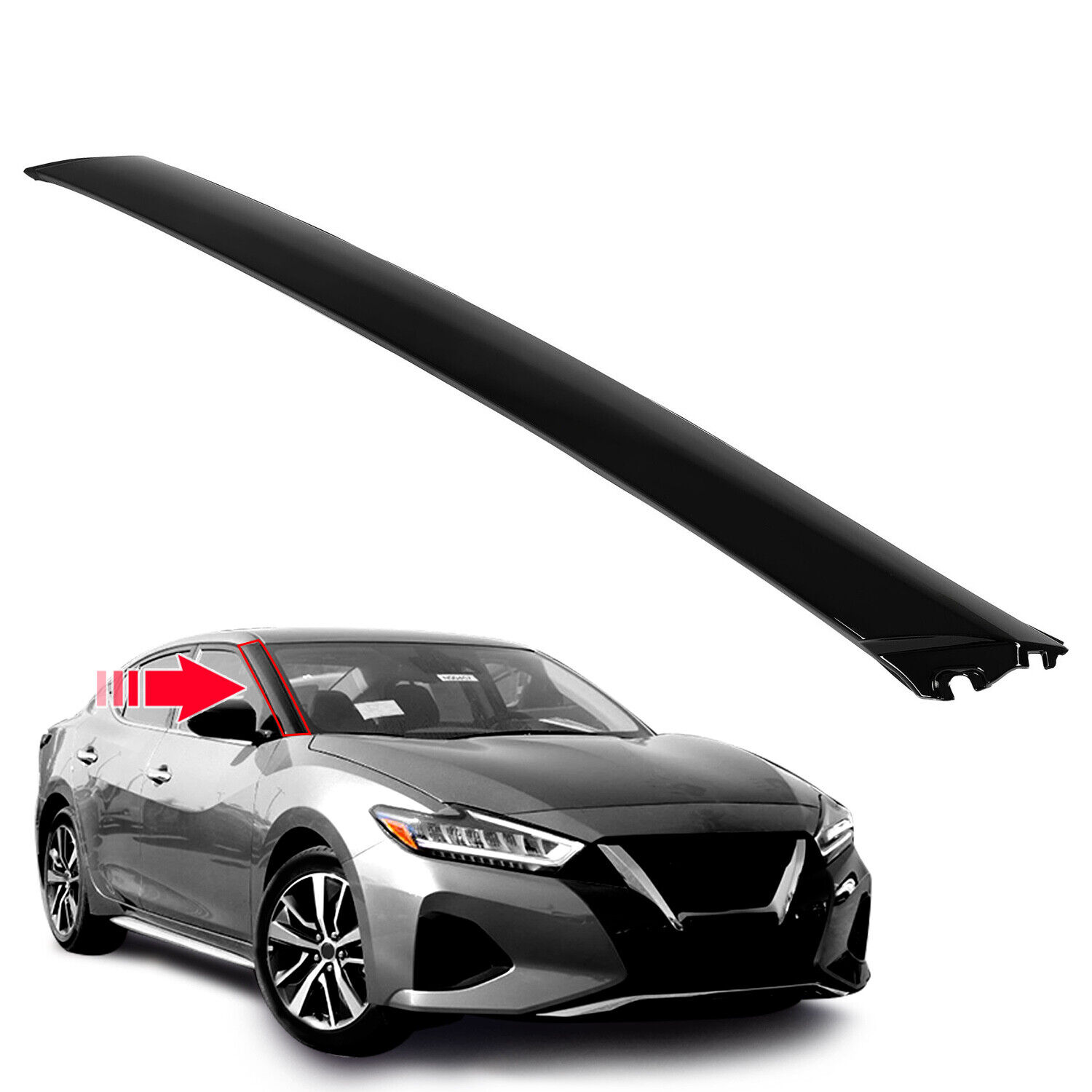 NEW FOR NISSAN MAXIMA 2016-2020 FRONT BODY A PILLAR MOLDING PASSENGER RIGHT SIDE