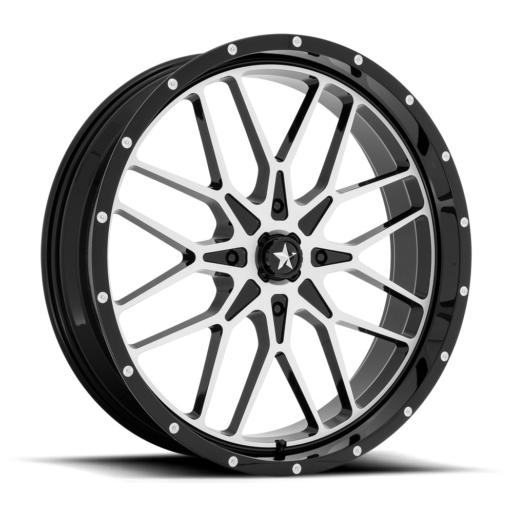 MSA M45 Portal Wheel | Gloss Black Machined | CanAm 4x137 | MSA Wheels