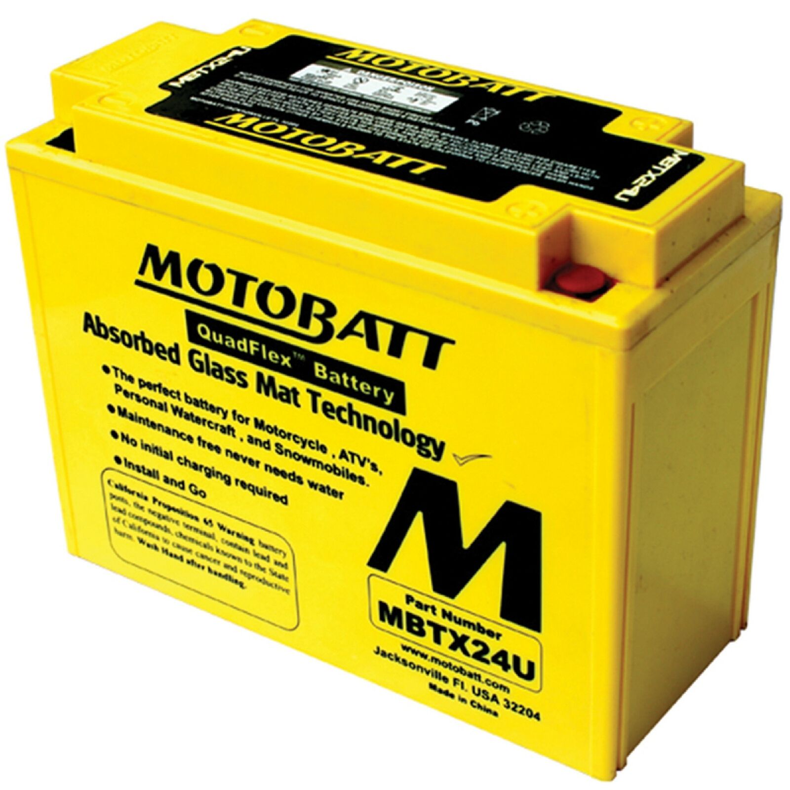 Motobatt Battery For Honda GL1500 Gold Wing 1500cc 88-00