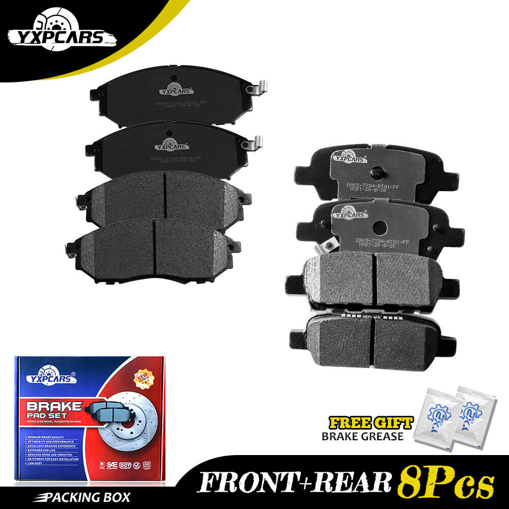 Front & Rear Ceramic Brake Pads Fit For Nissan 370Z Infiniti G35 G37 M35 M45