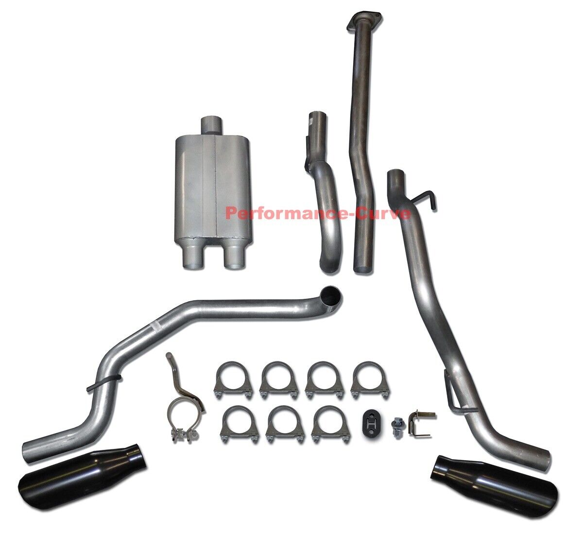 05-12 Toyota Tacoma 4.0 Catback Dual Exhaust Side Exit w/ Full Boar Two Chamber