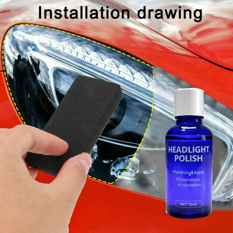 1x 9H Headlight Cover Len Restorer Repair Liquid Polish Cleaner Car Accessories