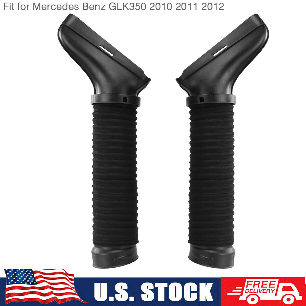 Set 2 Air Intake Duct Hose Right & Left For Mercedes Benz GLK350 2010 2011 2012
