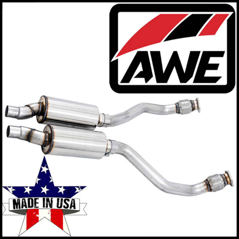 AWE Resonated Exhaust Downpipes fits 2010-17 Audi S4 / S5 / A6 / A7 Quattro 3.0L