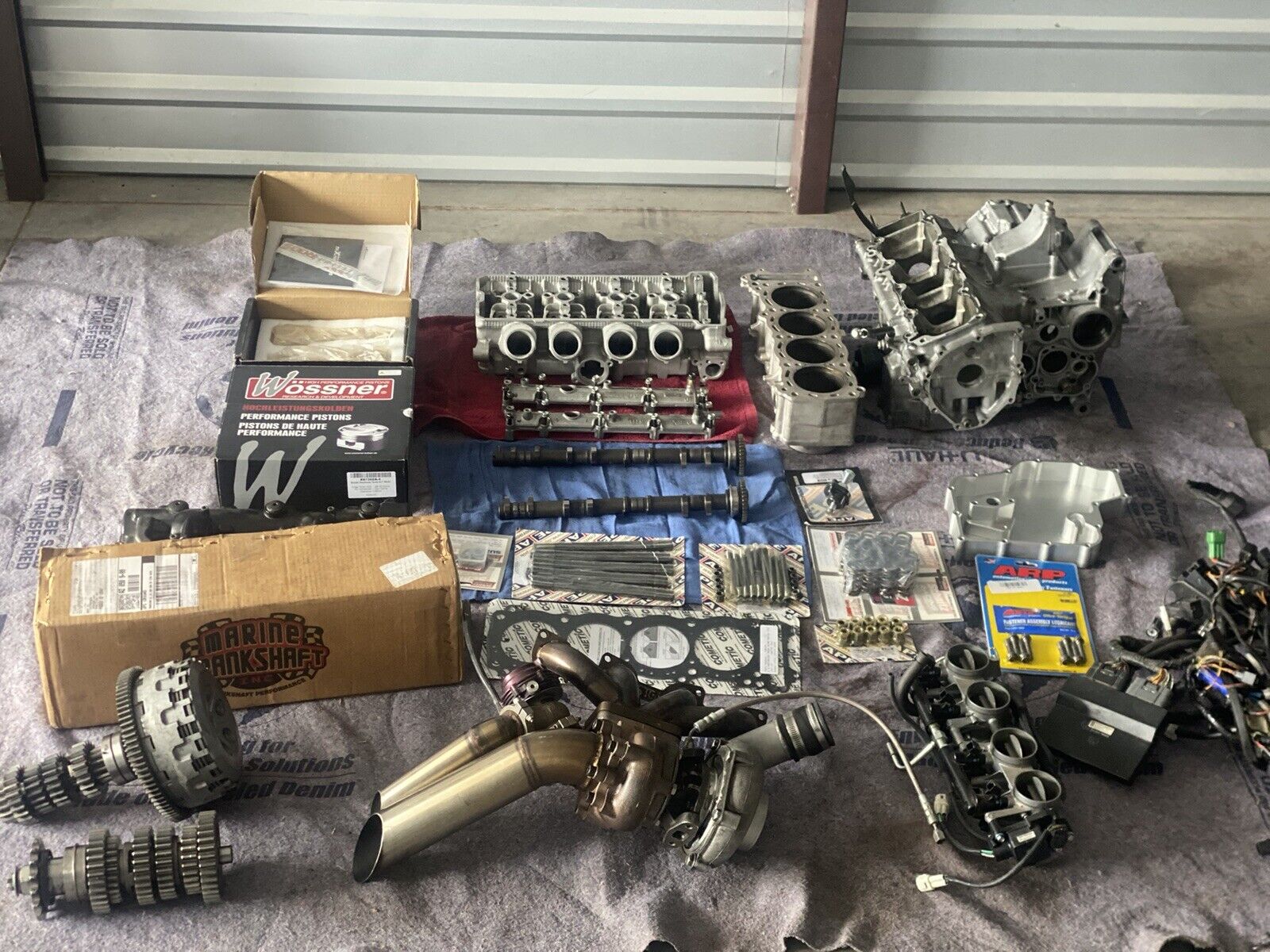 08-20 Hayabusa Engine/Turbo Build parts Lot
