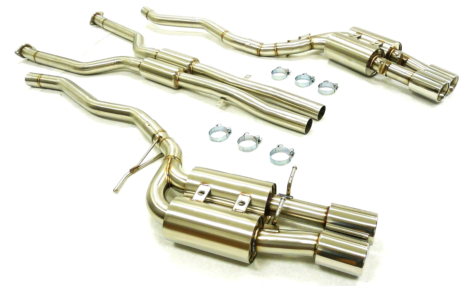 Becker Stainless Catback Exhaust Fitment For 06 to 10 BMW M6 5.0L 
