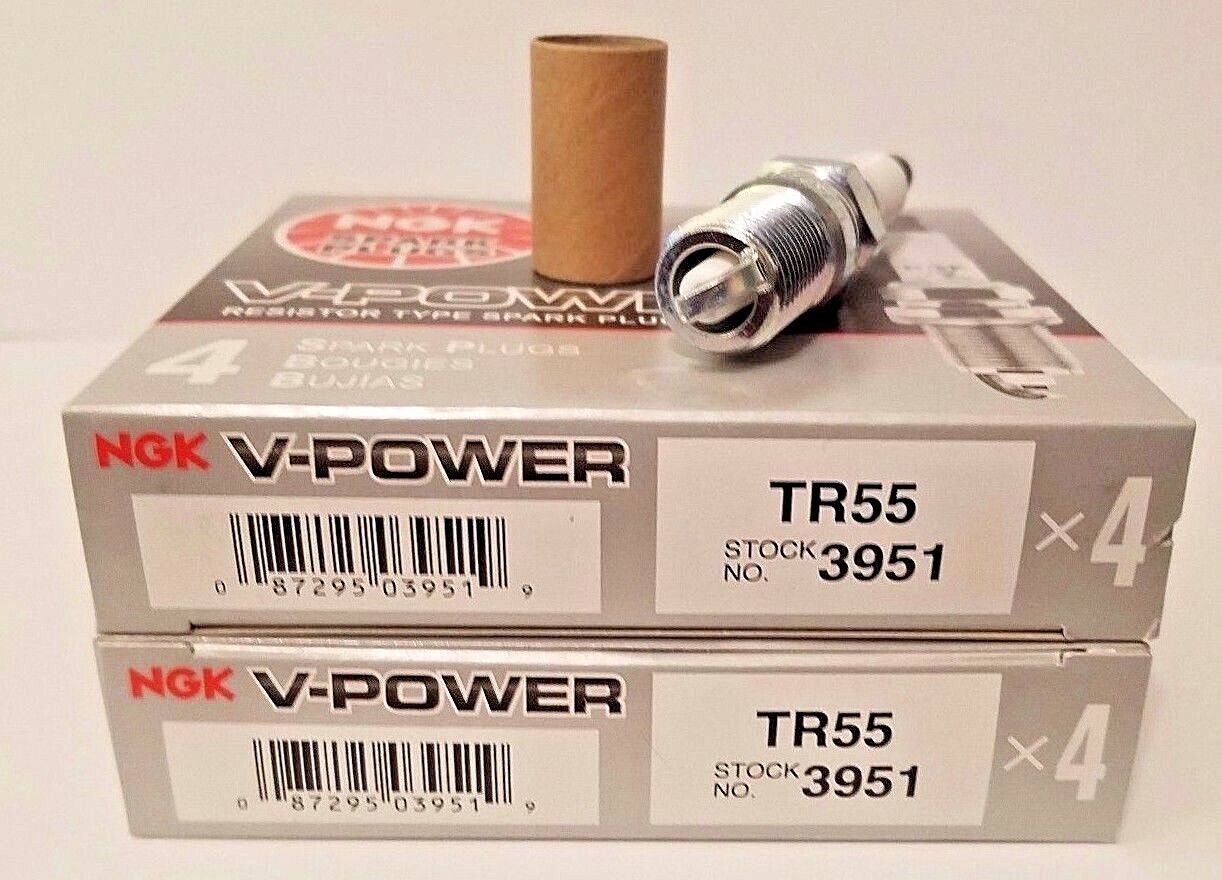 8 Plugs NGK TR55/3951 V-Power Spark Plugs
