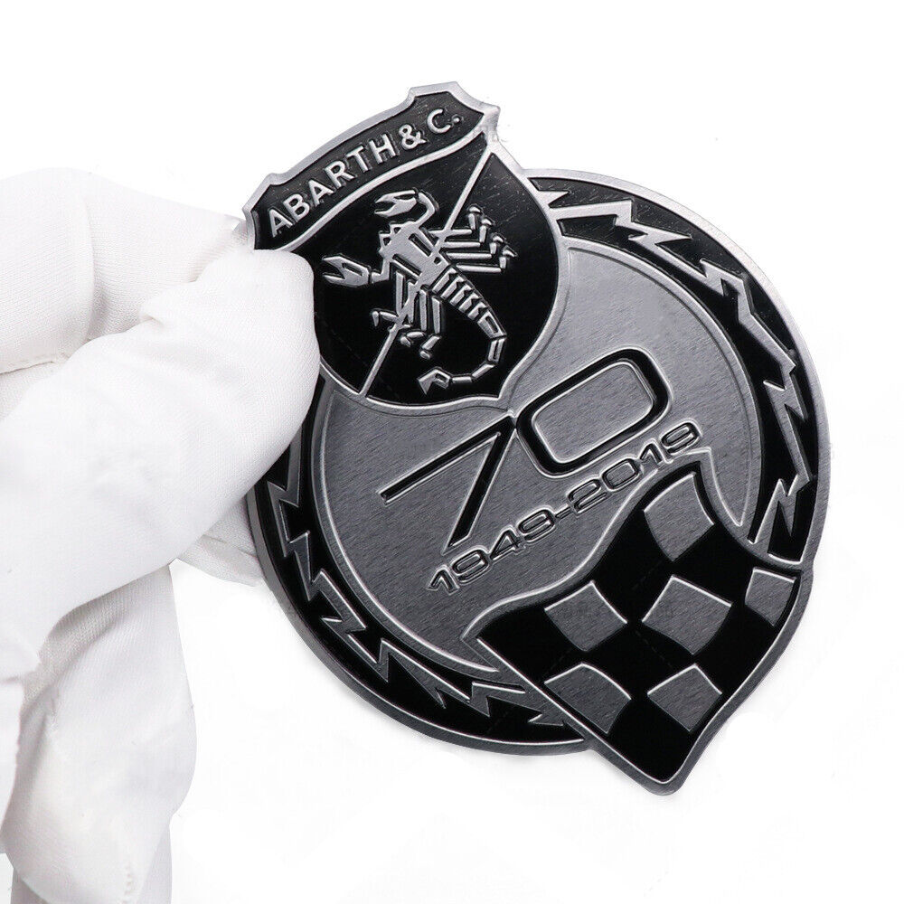70th Abarth Scorpion Fender Body Rear Emblem for 500 124 125 595 695 Punto Bravo