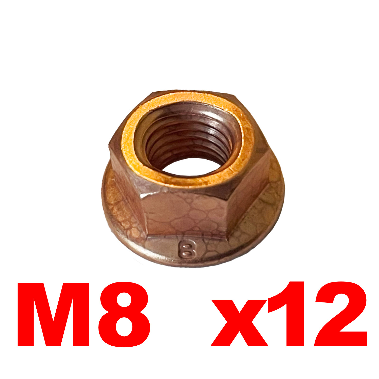 M8 Copper Nut x12 for BMW Exhaust System E30 E36 E46 E34 E39 Z3 18307620549