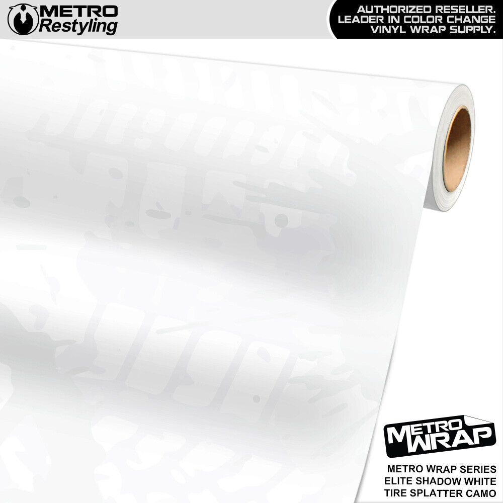 Metro Wrap Tire Splatter Elite Shadow White Premium Vinyl Film