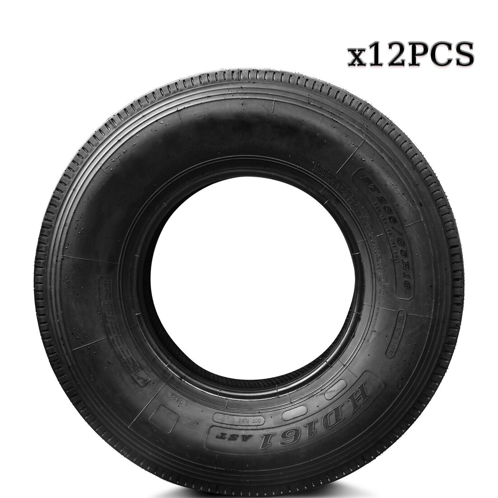 TX Self Pickup 12PC All Steel Radial Trailer Tire ST235/85R16 Load G HAIDA HD161