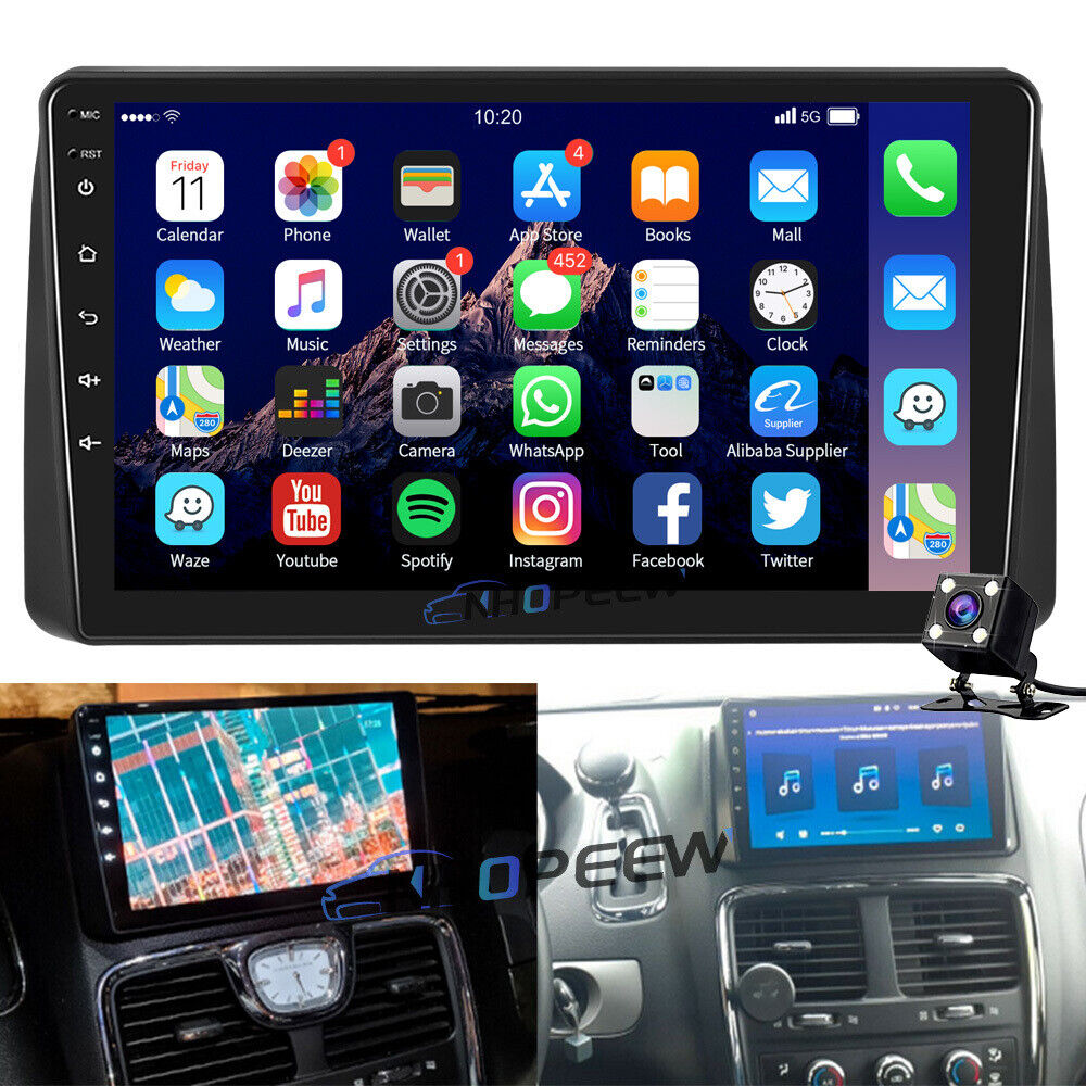 For Dodge Grand Caravan 2011-2020 32GB Android 13 Car Stereo Radio GPS NAVI +Cam