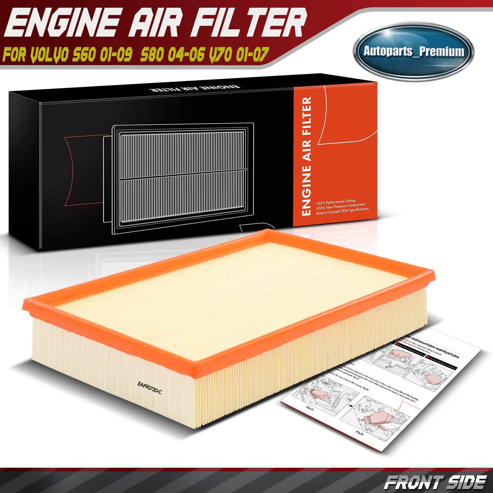 New Front Engine Air Filter for Volvo S60 01-09 S80 04-06 V70 01-07 XC70 03-07