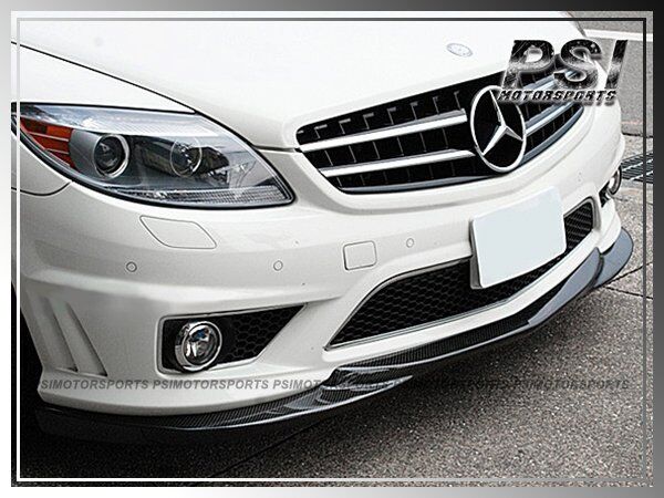 GH Type Carbon Fiber Front Bumper Lip For 06-10 Mercedes-Benz W216 CL63 CL65AMG
