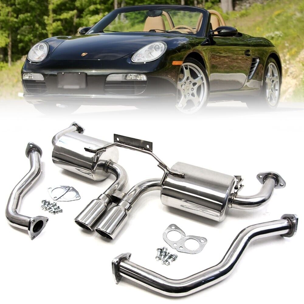 Manzo Stainless Steel Exhaust System For 05-08 Porsche Boxster/Boxster S 987.1