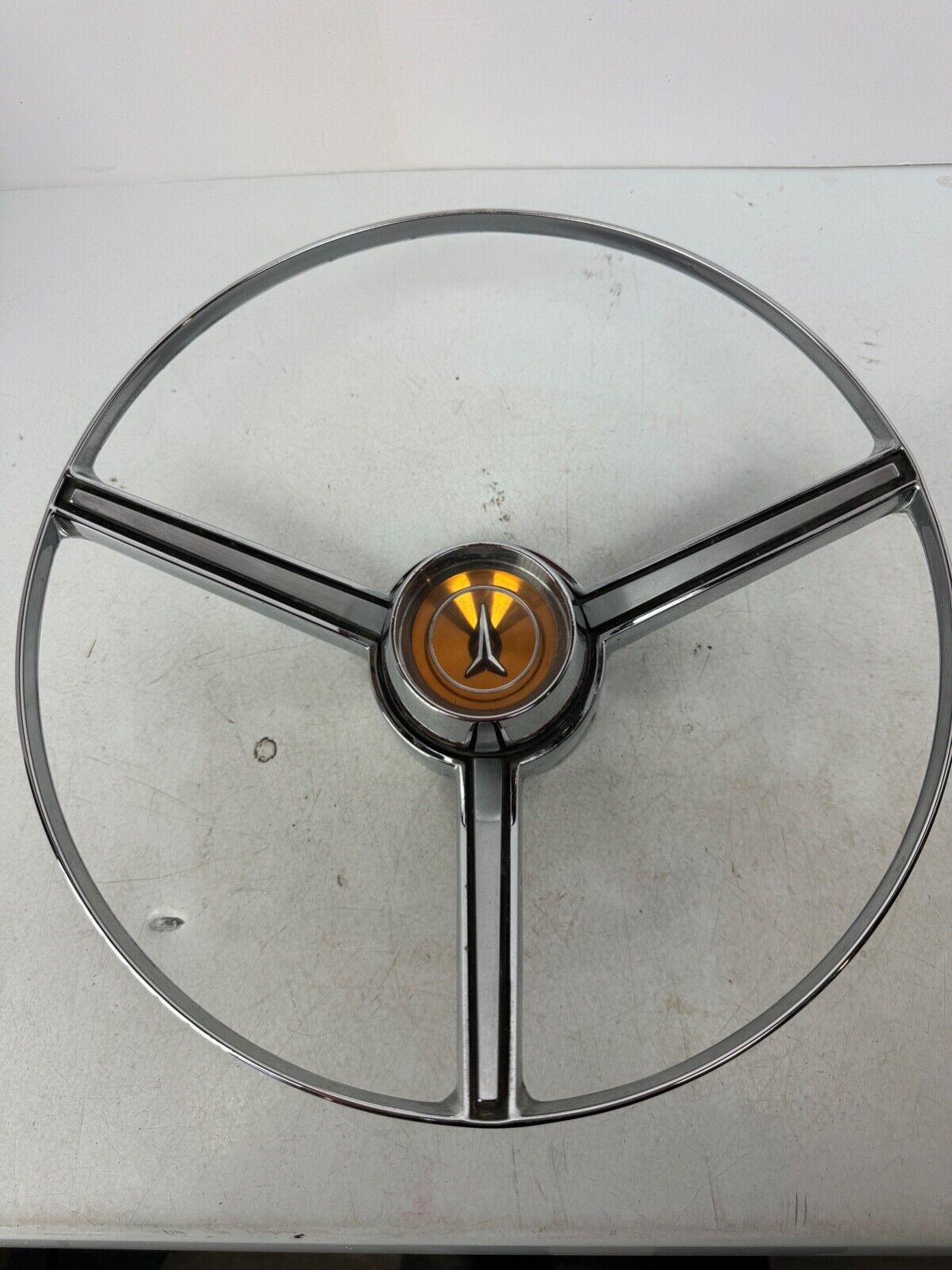 Mopar USED 1966/67 Plymouth Sport Fury Full Horn Ring with 3 Spoke Wheel