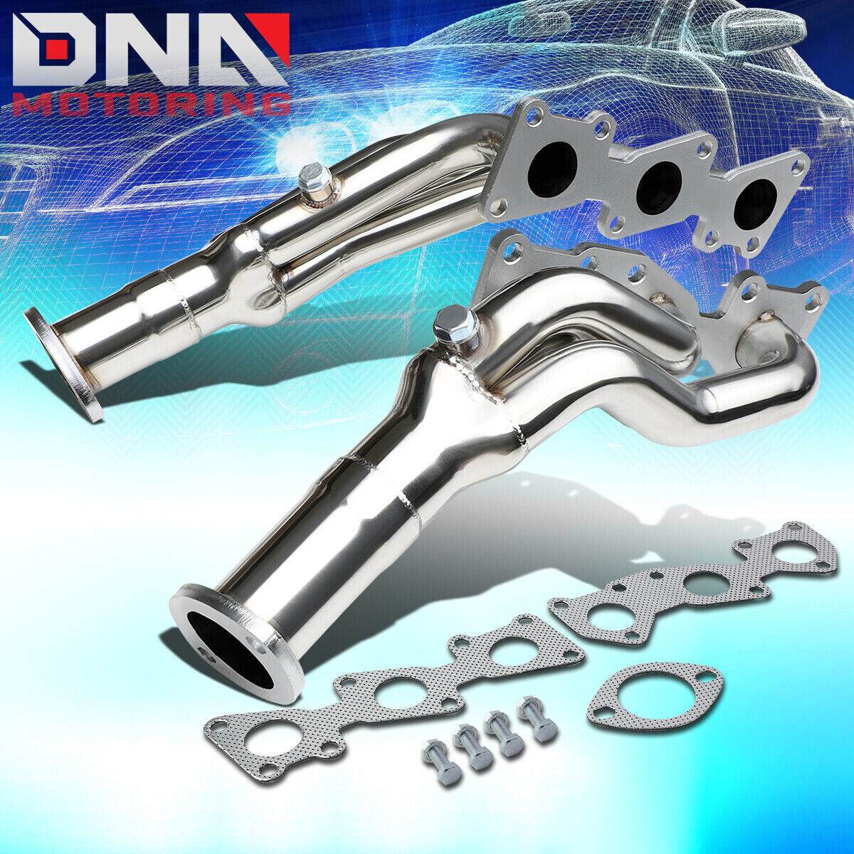 FOR 10-16 GENESIS COUPE 3.8 BH/DH 2DR T-304 STAINLESS PERFORMANCE HEADER EXHAUST